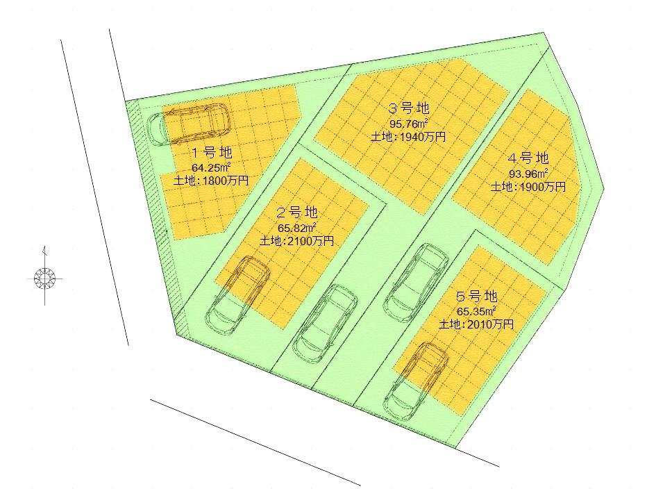 The entire compartment Figure. The location of the elementary school day in front of the peace of mind, The birth of the city of good convenience 5 House. A plan tailored to the compartment in the "original".