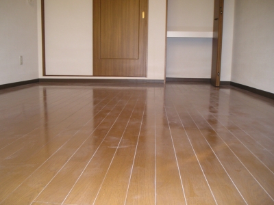 Other room space. Vinyl flooring! Shades of calm Brown! 