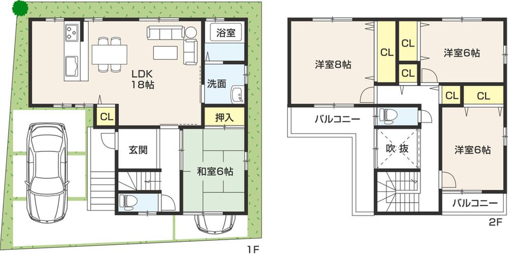 Floor plan. (Senriyama No. 4 locations), Price 43,800,000 yen, 4LDK, Land area 103.05 sq m , Building area 123.12 sq m