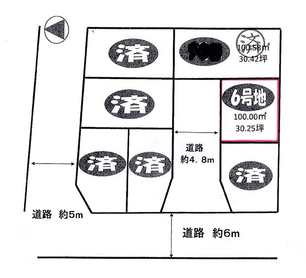 Compartment figure. Land price 28,300,000 yen, Land area 100 sq m