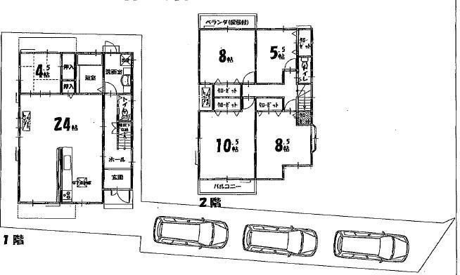 Floor plan. 35,800,000 yen, 5LDK, Land area 178.86 sq m , Building area 137.7 sq m