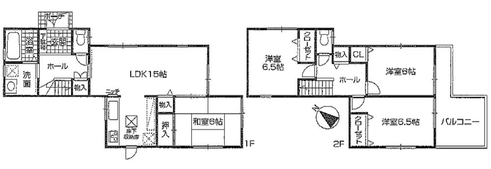 Floor plan. 33,800,000 yen, 4LDK, Land area 131.56 sq m , Building area 95.58 sq m