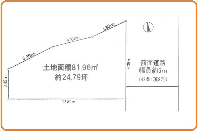 Compartment figure. Land price 15.8 million yen, Land area 81.96 sq m