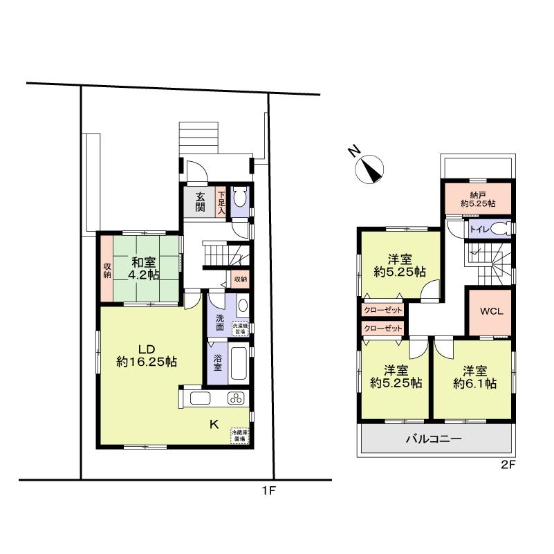 Building plan example (floor plan). Building plan example building price 15.9 million yen consumption tax included, Building area 101.43 sq m , Separately ground reinforcement work, Exterior construction cost is required. 