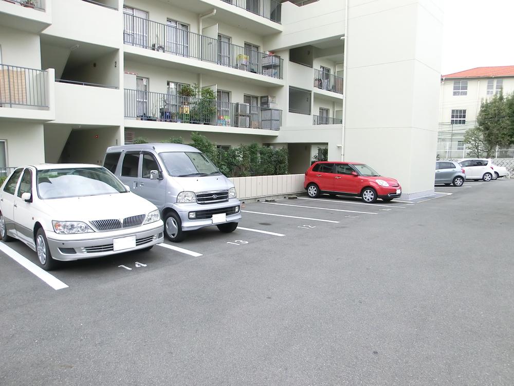 Parking lot. Common areas