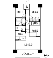 Floor: 3LDK, occupied area: 74.02 sq m, Price: 26.2 million yen