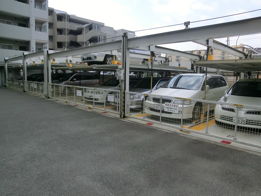 Parking lot. Common areas