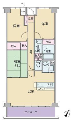 Floor plan. 3LDK, Price 17.8 million yen, Occupied area 83.97 sq m , Balcony area 9.45 sq m   ◆ Already the room renovation