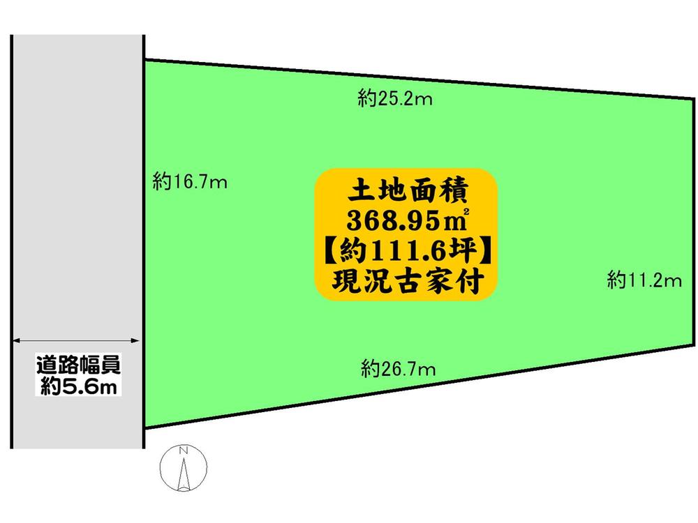 Compartment figure. Land price 89,800,000 yen, Land area 368.95 sq m