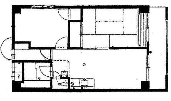 Floor plan. 2LDK, Price 12.5 million yen, Occupied area 47.61 sq m , Balcony area 6 sq m