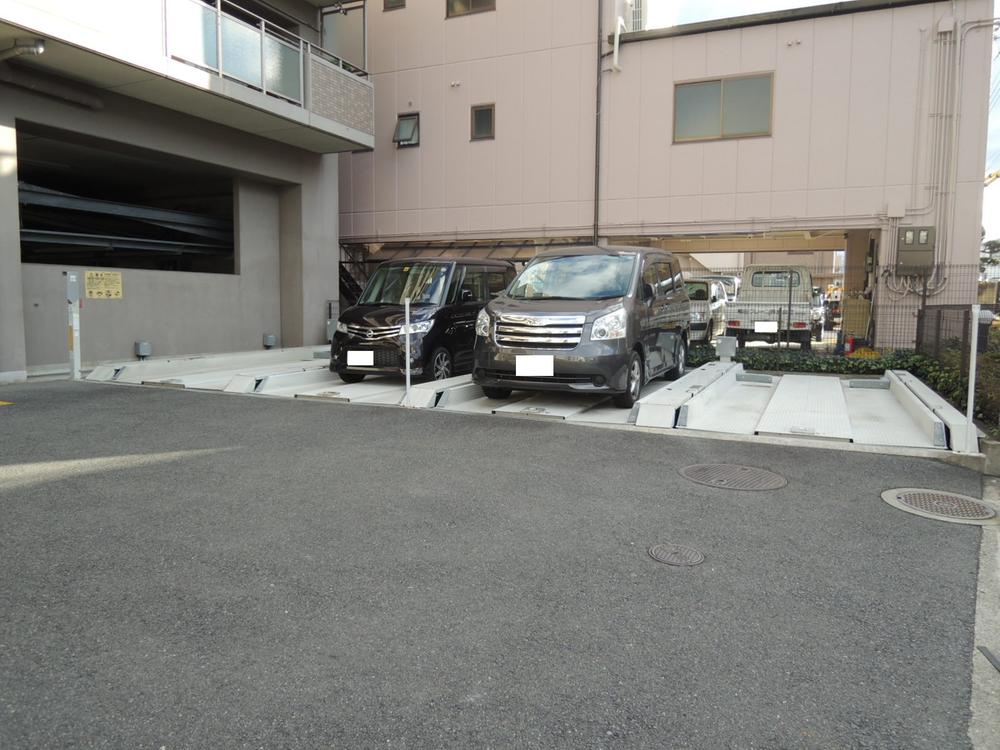 Parking lot. Common areas