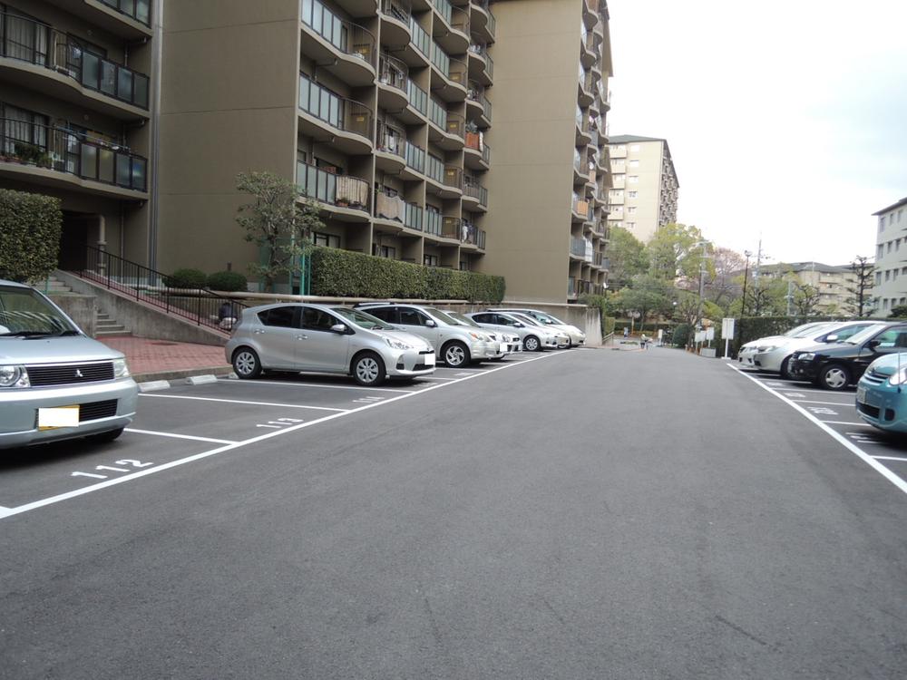 Parking lot. Common areas
