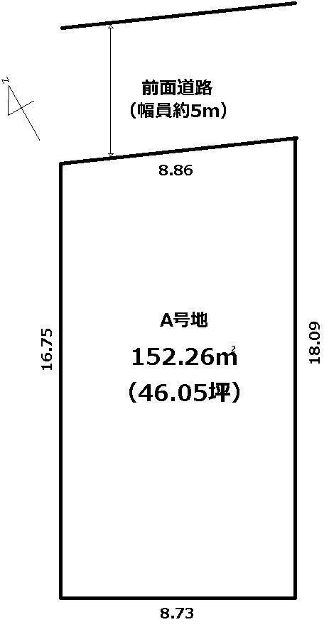 Compartment figure. Land price 39,800,000 yen, Land area 152.26 sq m