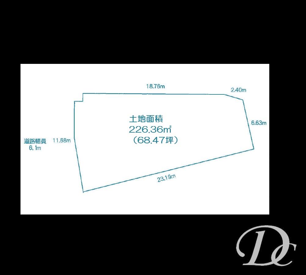 Compartment figure. Land price 47,930,000 yen, Land area 226.36 sq m