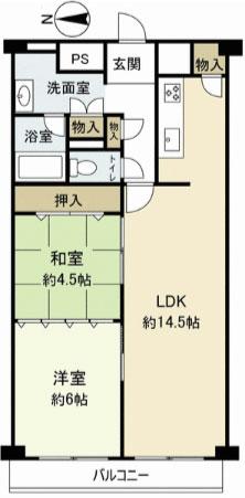 Floor plan. 3LDK, Price 14.4 million yen, Footprint 61.6 sq m , Balcony area 7.84 sq m   ■ Already the room renovation