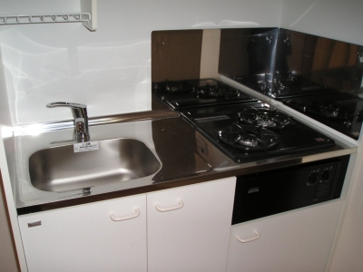 Kitchen. This is a system kitchen of a two-necked gas! Sink is also a spacious!