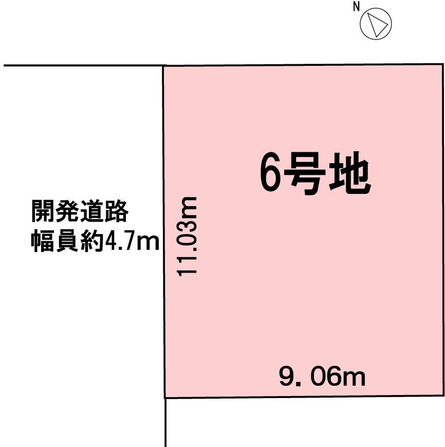 Compartment figure. Land price 28,300,000 yen, Land area 100 sq m