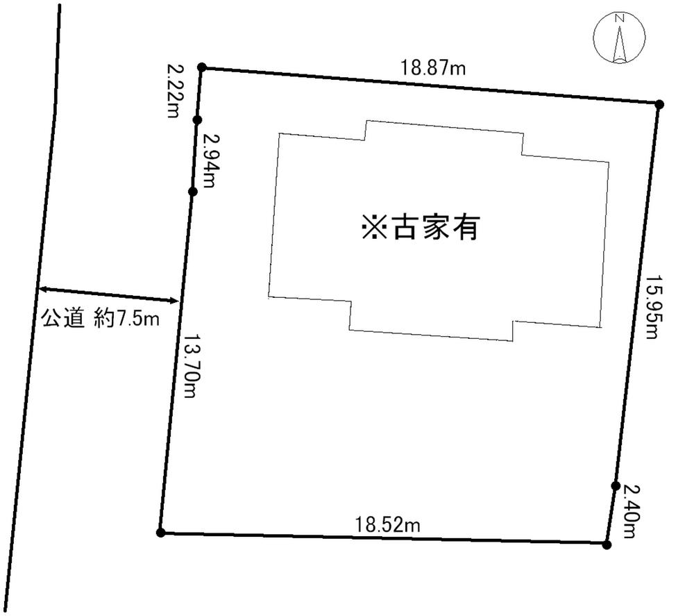 Compartment figure. Land price 63,800,000 yen, Land area 343.78 sq m