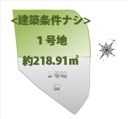 Compartment figure. Land price 53 million yen, Land area 218.91 sq m 1 issue areas
