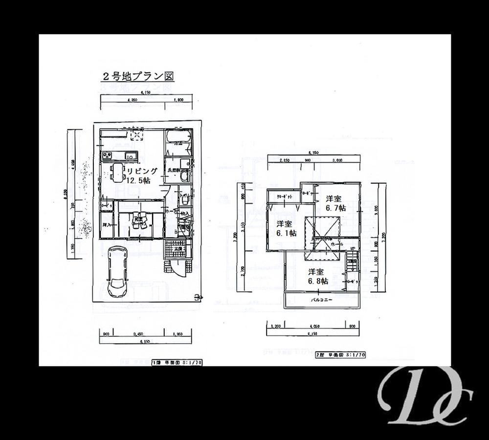 Floor plan. (Building 2), Price 37,540,000 yen, 4LDK, Land area 86.11 sq m , Building area 86.78 sq m
