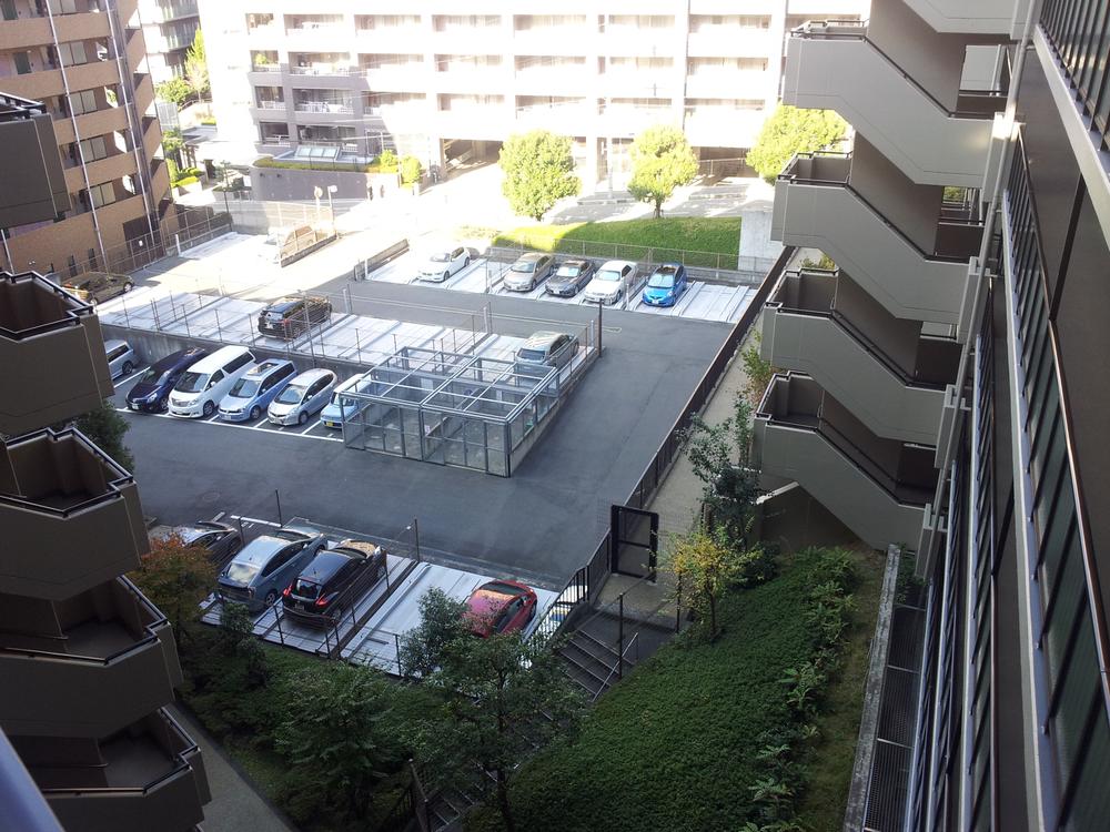 Parking lot. Common areas