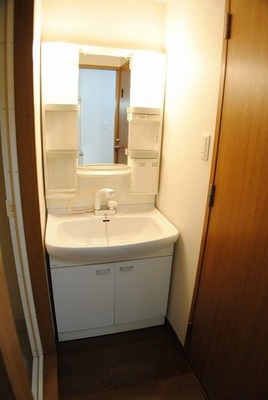 Washroom. With separate vanity dressing room