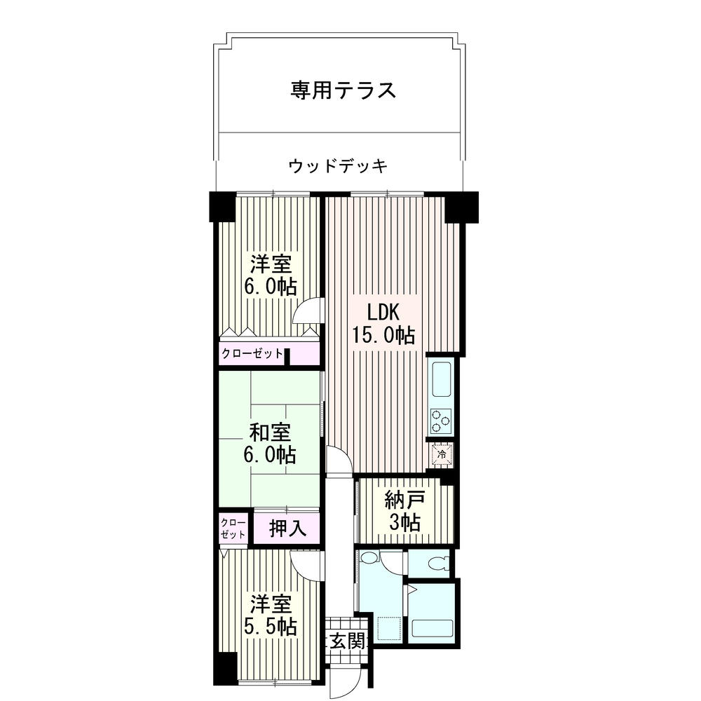 Floor plan. 3LDK + S (storeroom), Price 17.5 million yen, Occupied area 78.75 sq m , Balcony area 9.81 sq m