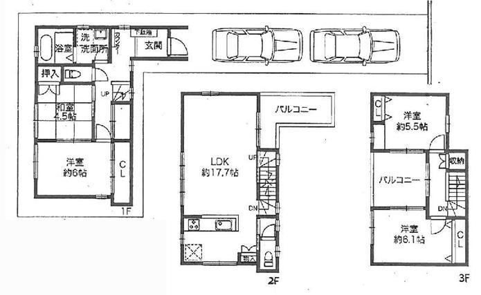 Floor plan. 39,800,000 yen, 4LDK, Land area 93.47 sq m , Building area 100.44 sq m