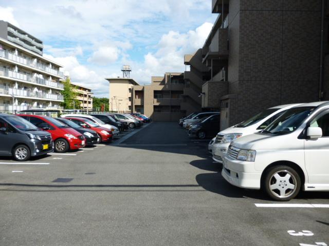 Parking lot. Common areas