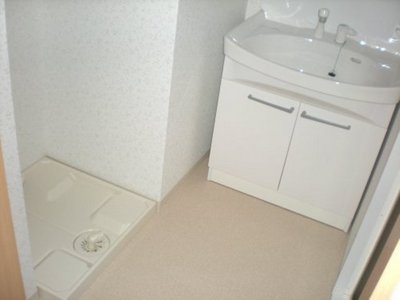 Washroom. With separate vanity dressing room