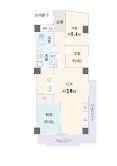 Floor plan. 3LDK, Price 14.8 million yen, Occupied area 78.01 sq m , Balcony area 15.9 sq m