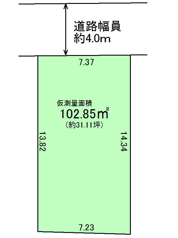 Compartment figure. Land price 19,800,000 yen, Land area 99 sq m