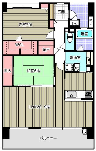 Floor plan. 2LDK + S (storeroom), Price 39,800,000 yen, Occupied area 80.15 sq m , It can also be retrofitted on the balcony area 16 sq m 3LDK