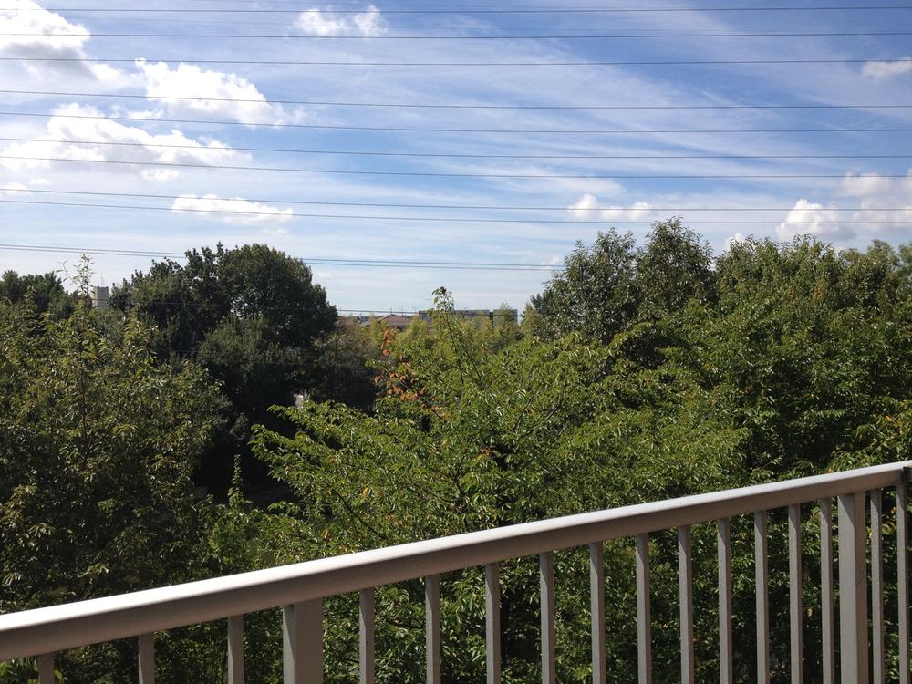 View photos from the dwelling unit. Overlooking the high town pond and the green zone