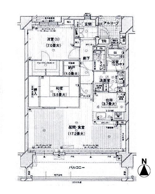 Floor plan. 2LDK + S (storeroom), Price 39,800,000 yen, Occupied area 80.15 sq m , Balcony area 16 sq m