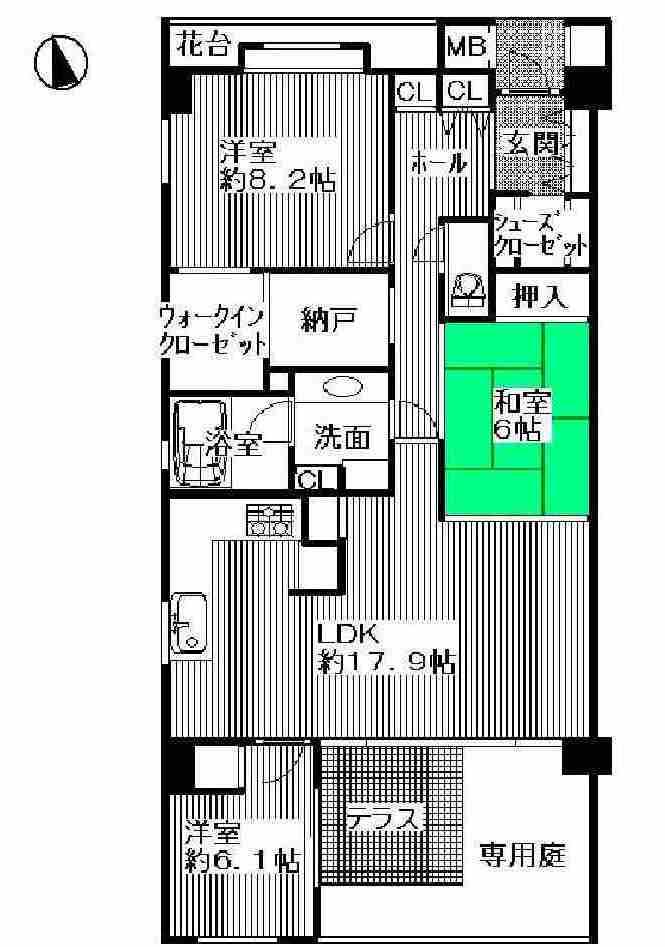 Floor plan. 3LDK + S (storeroom), Price 31,800,000 yen, Occupied area 94.95 sq m , Balcony area 3.62 sq m