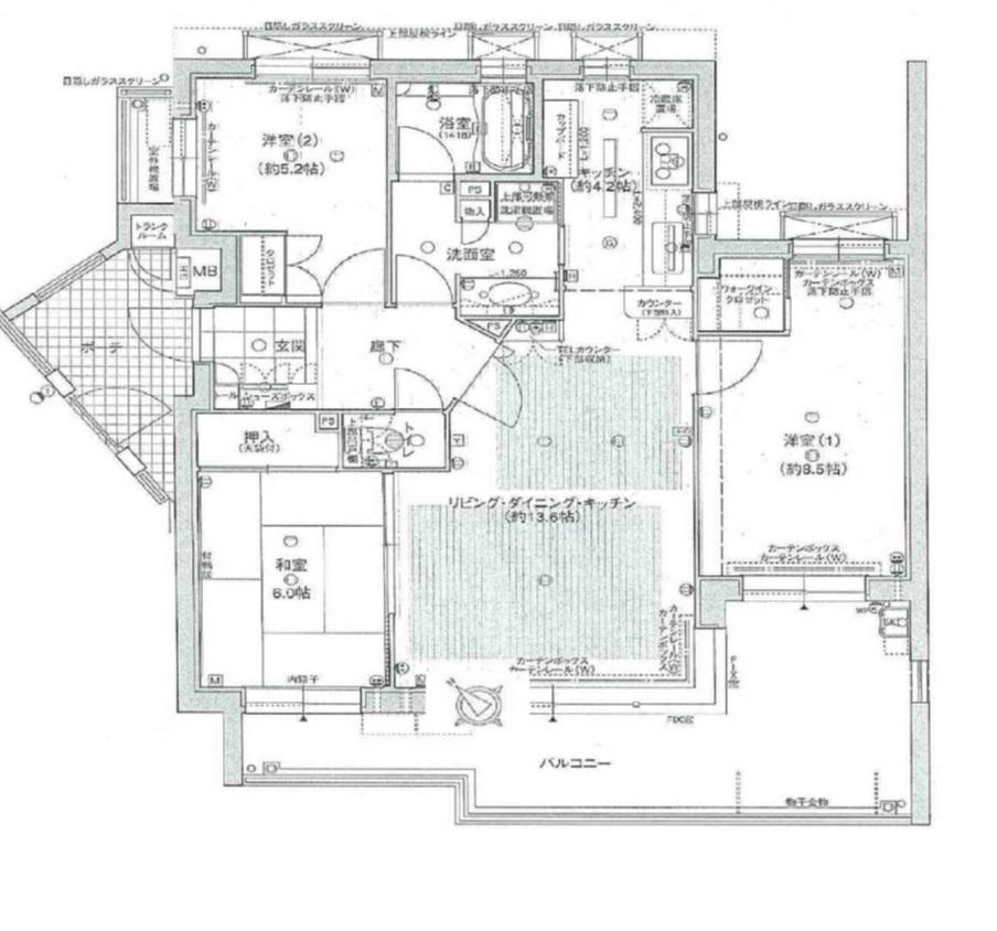 Floor plan. 3LDK, Price 26,400,000 yen, Occupied area 81.62 sq m , Balcony area 19.13 sq m