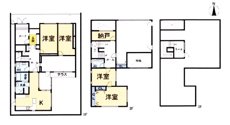 Floor plan. 74,800,000 yen, 5LDK + S (storeroom), Land area 289.92 sq m , Building area 268.58 sq m floor plan