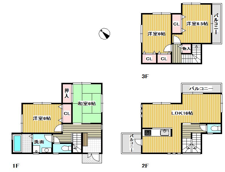 Floor plan. (No. 5 locations), Price 27,800,000 yen, 4LDK, Land area 98.21 sq m , Building area 102.06 sq m