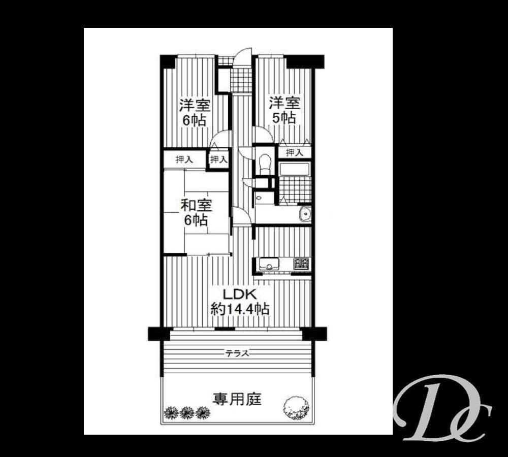 Floor plan. 3LDK, Price 18,800,000 yen, Occupied area 68.24 sq m , Balcony area 9 sq m 2013 December interior renovation completed