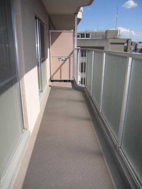 Balcony. Clothes drying place with hardware
