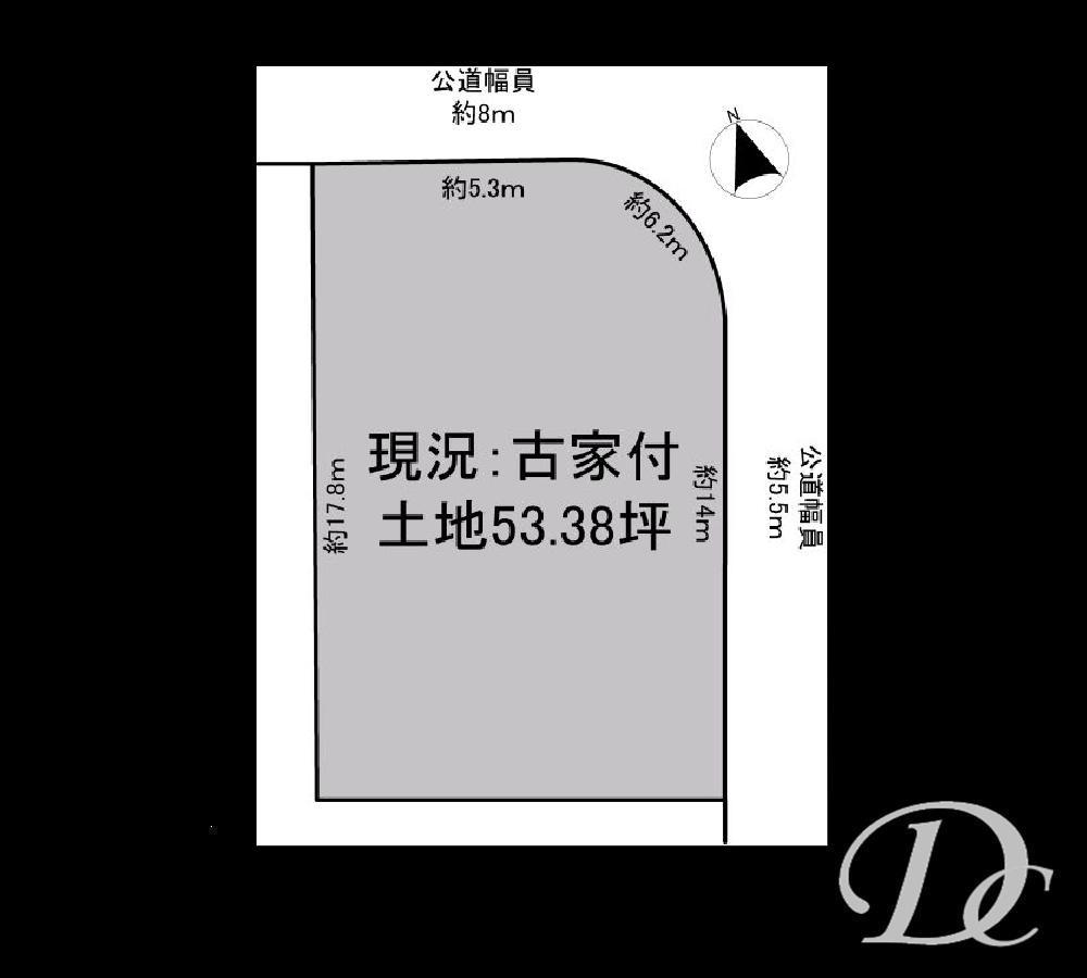 Compartment figure. Land price 45,900,000 yen, Land area 176.48 sq m compartment view