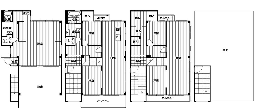 Floor plan. 44,800,000 yen, 6LDK + 3S (storeroom), Land area 151.5 sq m , Building area 245.88 sq m
