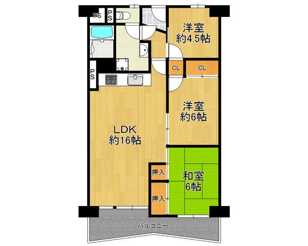 Floor plan. 3LDK, Price 13.5 million yen, Occupied area 71.04 sq m , Balcony area 6.98 sq m renovation completed ☆ Please look at the real thing by all means in the field