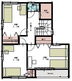Floor plan. 16.2 million yen, 3LDK + S (storeroom), Land area 93.22 sq m , Building area 97.21 sq m