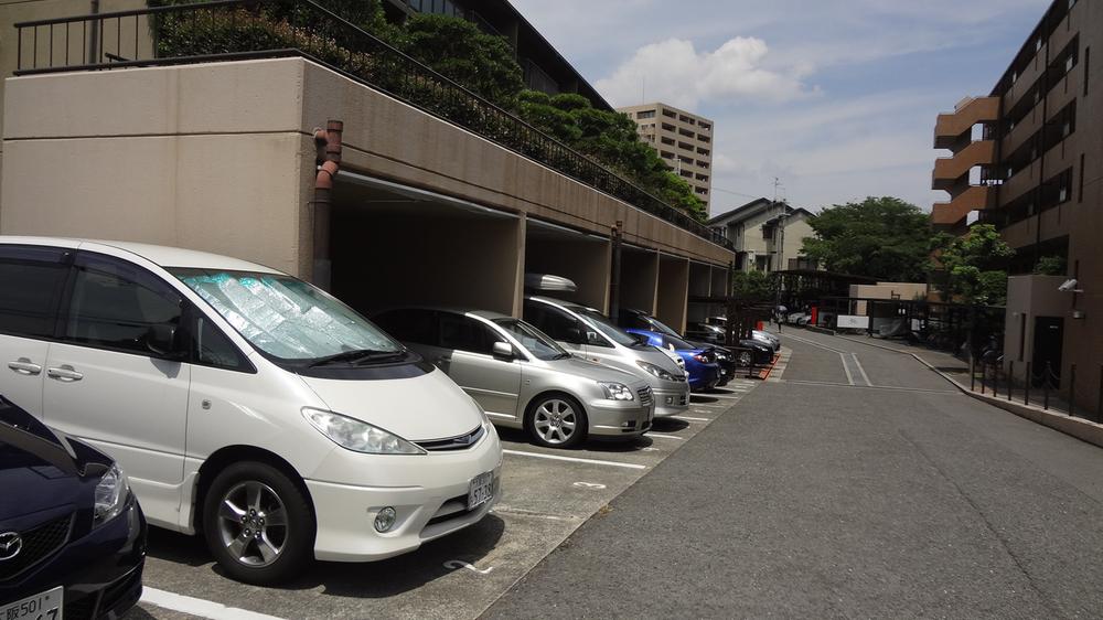 Parking lot. Common areas
