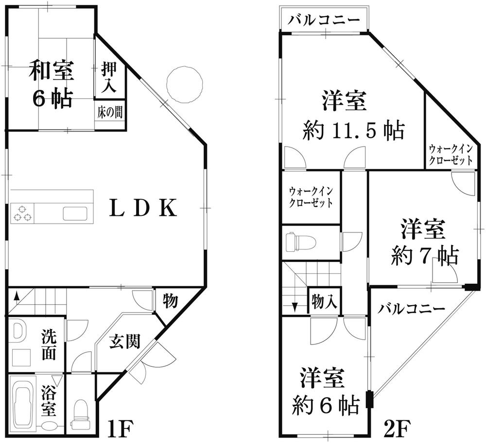 Floor plan. 46,800,000 yen, 4LDK, Land area 161.77 sq m , Building area 119.23 sq m