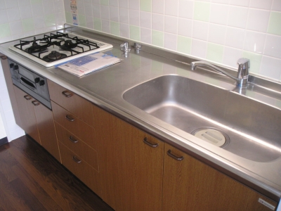 Kitchen. Sink also a spread system Gasukitchin! it's recommended!