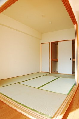 Living and room. It is a Japanese-style room with a sense of openness. 