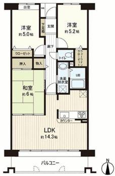 Floor plan. 3LDK, Price 20.8 million yen, Occupied area 67.85 sq m , Turnkey OK on the balcony area 10.14 sq m renovated!